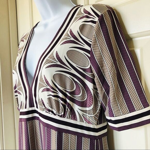 BCBGMax Azria Art Deco print Empire Dress - Picture 5 of 14